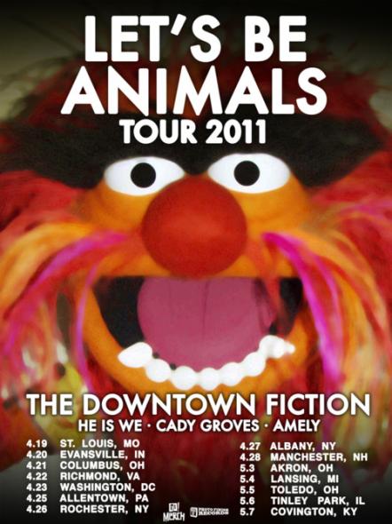 The Downtown Fiction Announces 'Let's Be Animals Tour 2011'