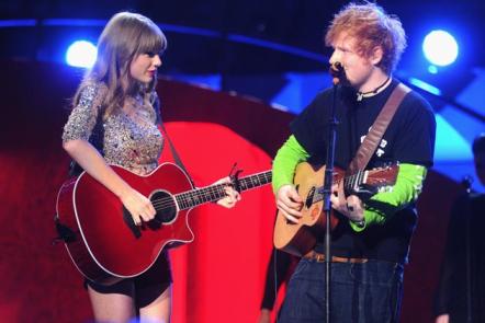 Ed Sheeran Traveling Now As Special Guest On Taylor Swift's Epic "Red" Tour; "Lego House" Ascending At Hot AC And CHR/Top 40