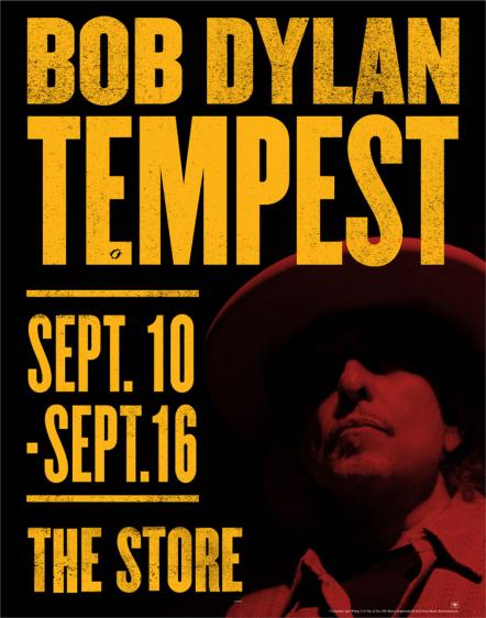 Highly Anticipated Release Of Bob Dylan's Tempest Album To Be Celebrated By Numerous Fan Events Around The World