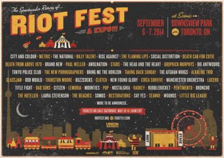 Riot Fest Announces Hourly Set Times For Toronto September 6-7 In Downsview Park