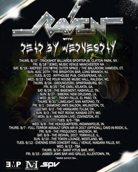 Dead By Wednesday Announce More Dates For EMP Tour 2017 With Raven!
