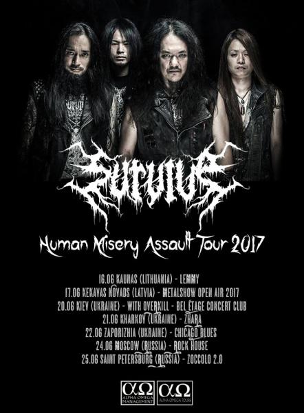 Survive Kicking Off Headlining Tour - Issues Message For Thrash Fans In Baltia, Ukraine And Russia!