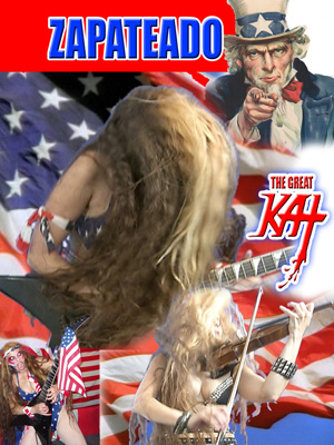 Uncle Sam Shreds On Amazon Prime: The Great Kat Shreds Guitar & Violin With Uncle Sam On "Zapateado" Music Video Premiering On Amazon Prime