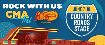 Cracker Barrel Old Country Store To Power The Country Roads Stage For Second Year At The 2018 CMA Fest