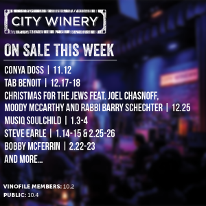 City Winery Chicago Announces Musiq Soulchild, Bobby McFerrin And More!