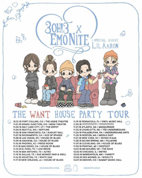 3OH!3 And Emo Nite LA Announce The Want House Party Tour With Special Guest Lil Aaron