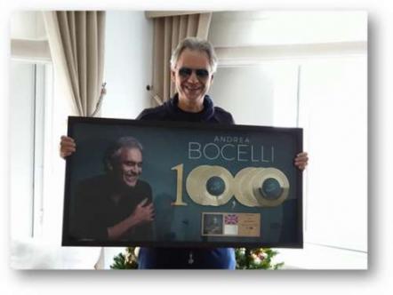 Andrea Bocelli's Chart-Topping Album 'Si' Goes Gold In Weeks!