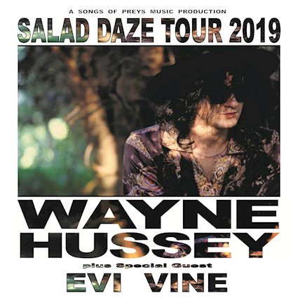The Mission's Wayne Hussey Launches 2nd Leg Of 'Salad Daze' UK Tour With Evi Vine
