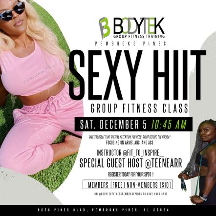 R&B Artist Teenear Will Host Group Fitness Class At Bodytek Pembroke Pines