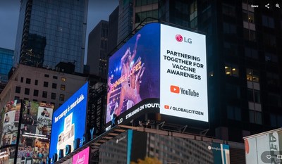 LG To Premiere 'Global Citizen VAX Live - Extended Concert Sponsored By Youtube' Live In Times Square