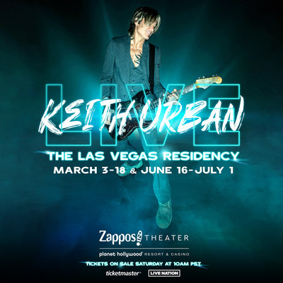 Four-Time Grammy Award Winner Keith Urban Announces New Las Vegas Residency