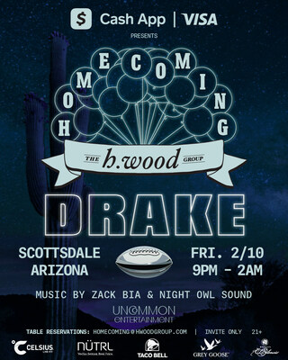 Cash App & Visa Present h.wood Homecoming Annual Pop-Up Experience In Scottsdale With Drake