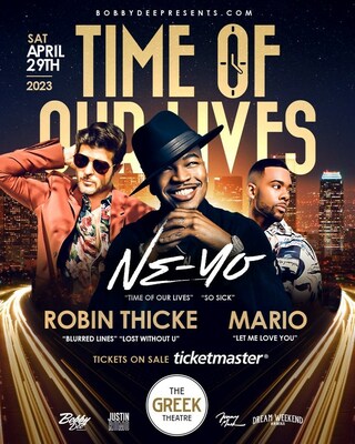 Bobby Dee Presents Ne-Yo, Robin Thicke & Mario Live In Concert At The Greek Theatre On April 29, 2023