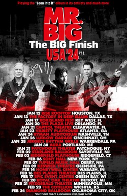 Mr. Big "The Big Finish" Final World Tour Coming To The US Starting January 12, 2024 In Houston