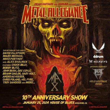 Metal Allegiance Set To Rock Anaheim With Special 10th Anniversary Show On January 25, 2024