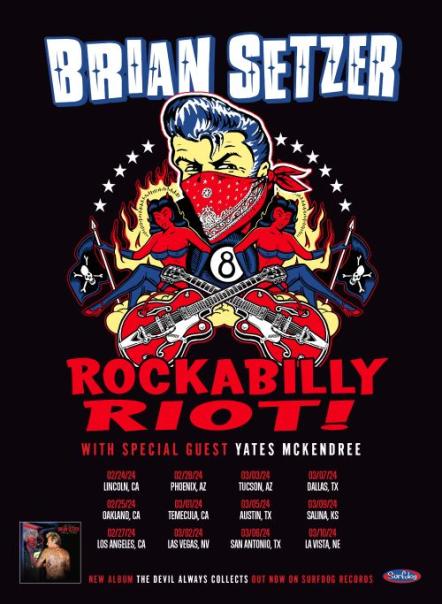 Brian Setzer Sets Rockabilly Riot Tour Dates For February And March 2024