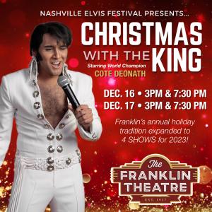 Nashville Elvis Festival's 6th Annual "Christmas With The King" Returns To Franklin Theatre, Adds Livestream