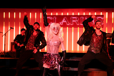 Christina Aguilera Performs And Celebrates Clarins Multi-Active Launch At Star-Studded Y2K Launch Party In LA