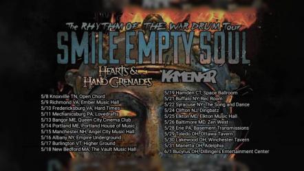Hearts & Hand Grenades Announce US Tour Dates Supporting 'Smile Empty Soul'