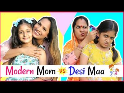 Modern Mom (मोम) vs Desi Maa (माँ) .... | #MyMissAnand #Sketch #Roleplay  #ShrutiArjunAnand @  - New Songs & Videos from 49 Top 20 &  Top 40 Music Charts from 30 Countries