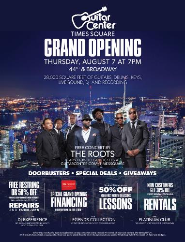 Guitar Center Celebrates New Times Square Store With The Roots Live In Concert