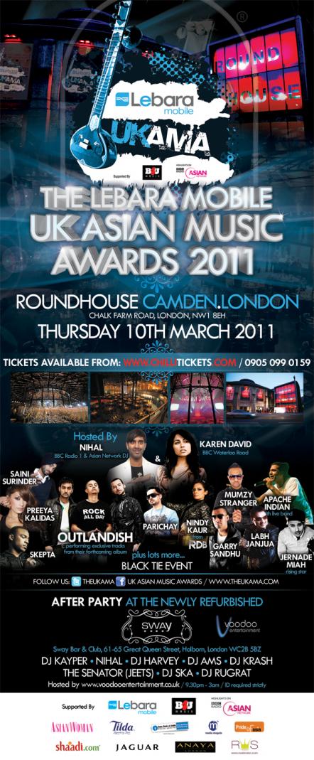 The Nation Waits For The Winners Of The Lebara Mobile Uk Asian Music Awards 2011