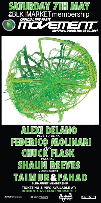 May 7th Official Movement Festival Pre-party W/ Alexi Delano, Federico Molinari, Shaun Reeves & More