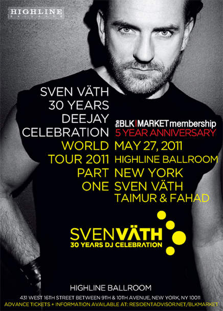 Blkmarket Membership - 5 Year Anniversary With Sven Vath @ Highline Ball On May 27, 2011