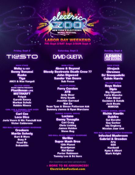 Electric Zoo New Lineup Additions, Layaway Ticket Payment Plans Available