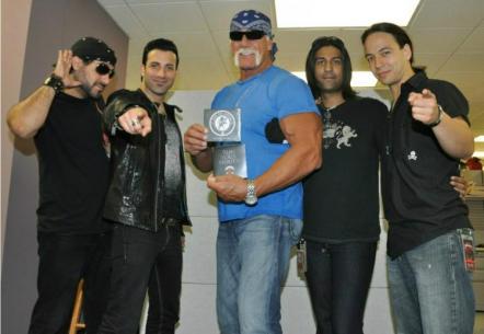 NYC's Anthemic, Guitar Driven Rock Band Eve To Adam Catch Up With Hulk Hogan During Tour Stop, Advancing Forthcoming Album 'Banquet For A Starving Dog' In Stores September 13, 2011