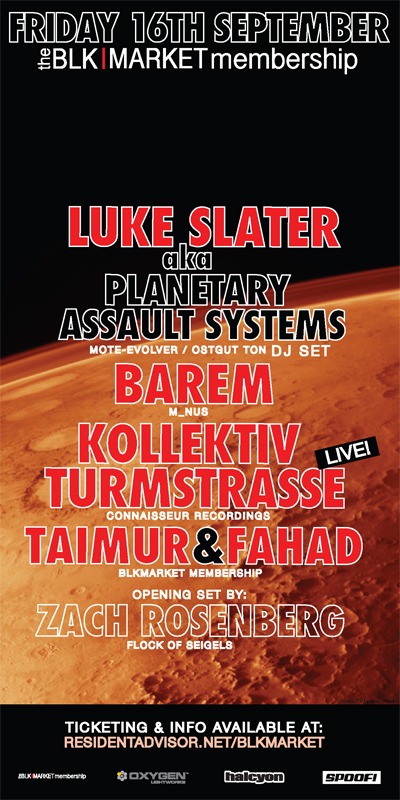 Sep 16th With Planetary Assault Systems, Barem & Kollektiv Turmstrasse