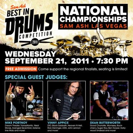 Celebrity Drummers To Judge Sam Ash Music's Best In Drums Finals!