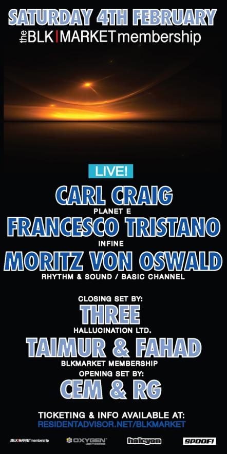 Blkmarket With Carl Craig, Francesco Tristano & Moritz Von Oswald Live