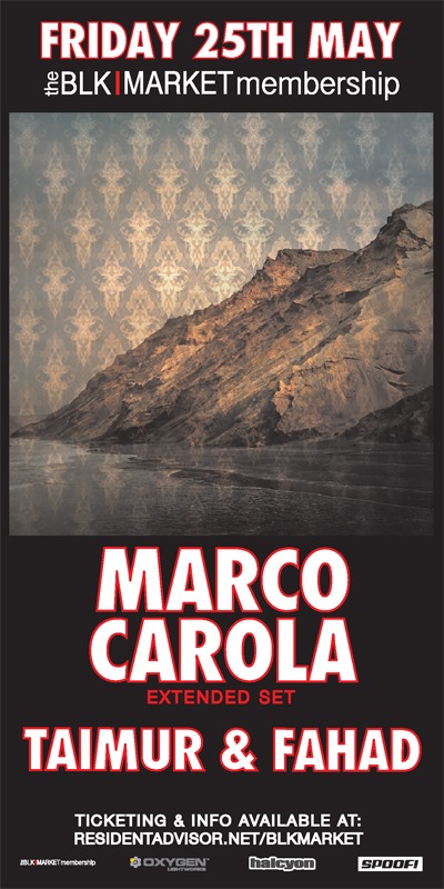 Blkmarket Membership With Marco Carola On May 25, 2012 