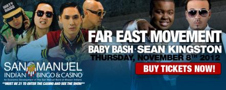Far East Movement, Sean Kingston, Baby Bash Headline Concert On November 8, 2012