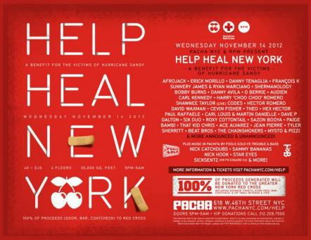 Pacha NYC And RPM Present Help Heal New York: A Benefit For The Victims Of Hurricane Sandy