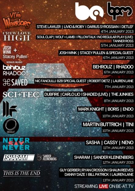 The BPM Festival 2013: Live Streaming on BE-AT.TV