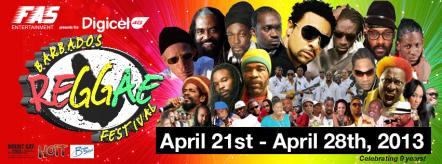 Barbados Announces Schedule Of Events For The 2013 Digicel Barbados Reggae Festival