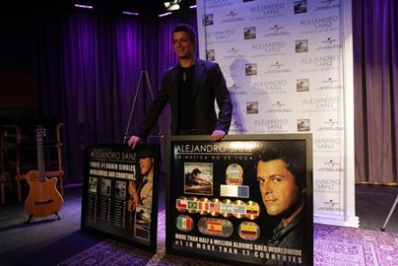 Alejandro Sanz Gives 9/11 Guitar To GRAMMY Museum