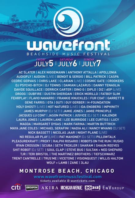 Wavefront Music Festival Announces Second Wave Artist Lineup + New 'Chicago Heritage Of House Stage'