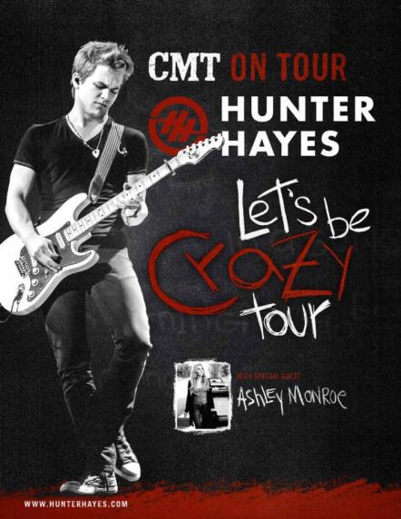 Hunter Hayes Headlines 12th Annual CMT On Tour: Hunter Hayes' Let's Be Crazy Tour