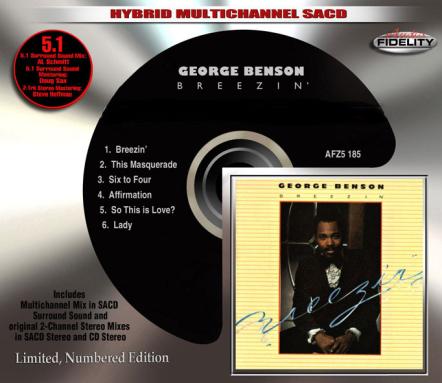Audio Fidelity To Release Jazz Legend George Benson's 'Breezin' On Multichannel 5.1-Surround Sound Hybrid SACD
