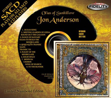 Audio Fidelity To Release Critically Acclaimed 1976 Debut Solo Album By YES Legend Jon Anderson 'Olias Of Sunhillow' On Hybrid SACD January 21, 2014