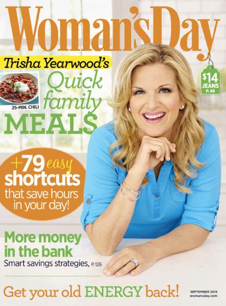 Trisha Yearwood Covers Woman's Day September On Newsstands August 12th