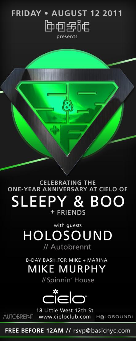 Basic NYC Presents Sleepy & Boo And Friends @ Cielo On August 12, 2011