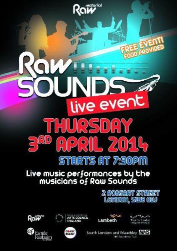 The 2014 Raw Sounds Spring Event Will be Held On April 3, For Free Live Music, Poetry And Food
