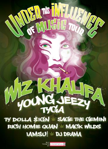 Wiz Khalifa & Young Jeezy Top The Bill On Third Annual Under The Influence Of Music 2014 Summer Tour