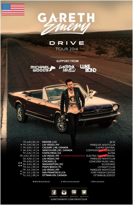 Gareth Emery Launches 'Drive' North American Tour
