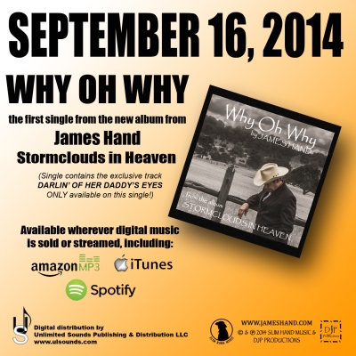 James Hand's New Album Stormclouds In Heaven Available In October