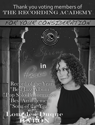 Grammy Consideration For Lourdes Duque Baron's Debut Single From Her Second Album "My Spring In Paris"